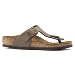 Birkenstock Gizeh Birko-Flor Nubuck Mocha -Trendy Steps Shop 1002362 side