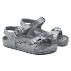 Birkenstock Rio Kids EVA Metallic Silver -Trendy Steps Shop 1003533 pair