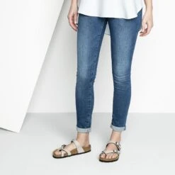 Birkenstock Mayari Birko-Flor Pull Up Stone -Trendy Steps Shop 1005056 f look f