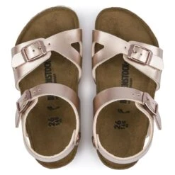 Birkenstock Rio Birko-Flor Electric Metallic Copper -Trendy Steps Shop 1012520 top