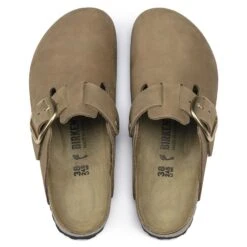 Birkenstock Boston Big Buckle Nubuck Leather -Trendy Steps Shop 1017953 top