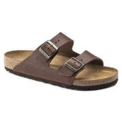 Birkenstock Arizona Natural Leather Vintage Wood Roast