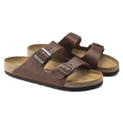 Birkenstock Arizona Natural Leather Vintage Wood Roast -Trendy Steps Shop 1018626 pair