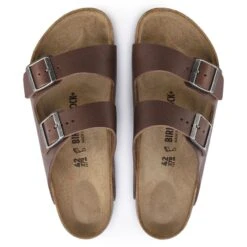 Birkenstock Arizona Natural Leather Vintage Wood Roast -Trendy Steps Shop 1018626 top