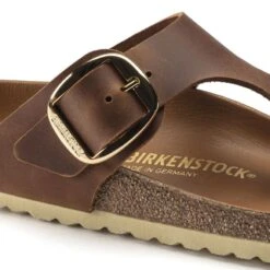 Birkenstock Gizeh Big Buckle Oiled Leather -Trendy Steps Shop 1018785 detail 1