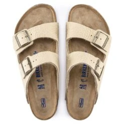 Birkenstock Arizona Nubuck Leather Desert Buck Almond -Trendy Steps Shop 1018938 top