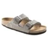 Birkenstock Arizona Nubuck Leather Desert Buck Whale Gray -Trendy Steps Shop 1019006