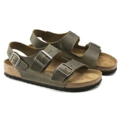 Birkenstock Milano BS Oiled Leather -Trendy Steps Shop 1019336 pair