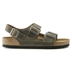 Birkenstock Milano BS Oiled Leather -Trendy Steps Shop 1019336 side