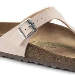 Birkenstock Gizeh Birko-Flor Nubuck 19 Birkenstock Gizeh Birko-Flor Nubuck -Trendy Steps Shop 1019656 detail 1