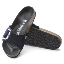 Birkenstock Madrid Big Buckle Velvet -Trendy Steps Shop 1020160 sole