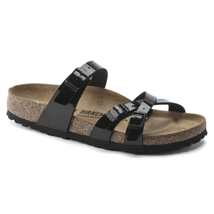 Birkenstock Franca Birko-Flor Patent Patent Black 4 Birkenstock Franca Birko-Flor Patent Patent Black - Image 2