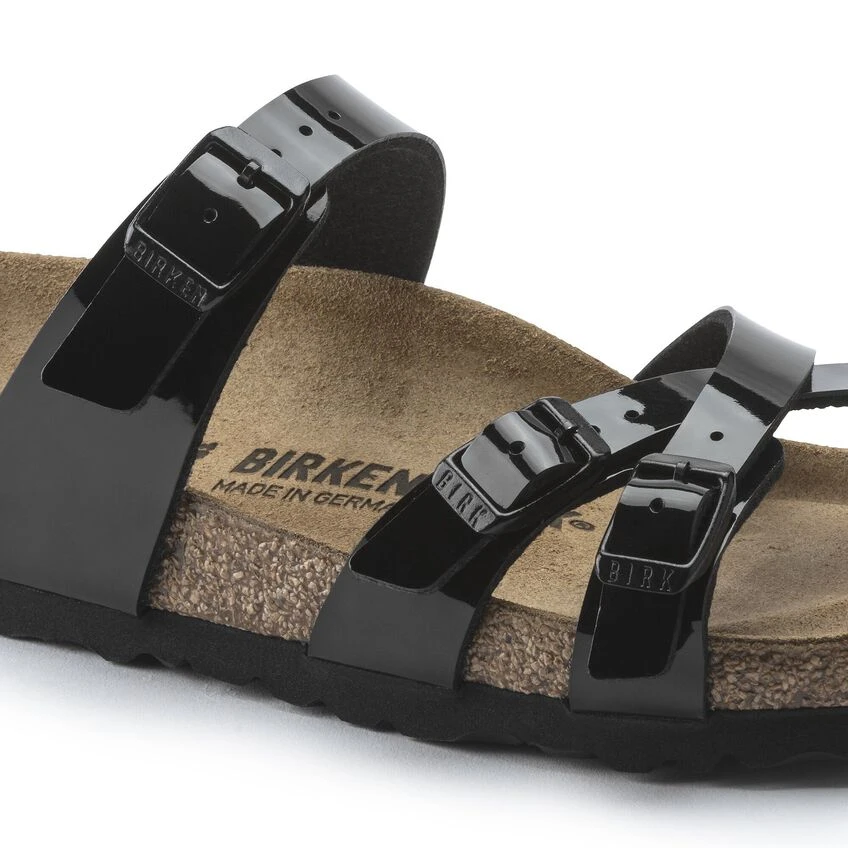 Birkenstock Franca Birko-Flor Patent Patent Black 11 Birkenstock Franca Birko-Flor Patent Patent Black - Image 9