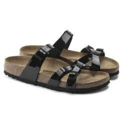 Birkenstock Franca Birko-Flor Patent Patent Black 17 Birkenstock Franca Birko-Flor Patent Patent Black -Trendy Steps Shop 1020177 pair
