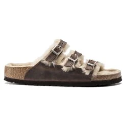 Birkenstock Florida Fresh Shearling Oiled Leather -Trendy Steps Shop 1020384 side