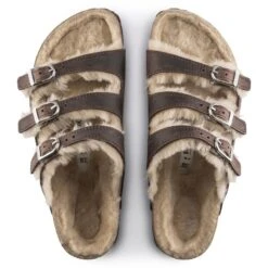 Birkenstock Florida Fresh Shearling Oiled Leather -Trendy Steps Shop 1020384 top