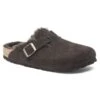 Birkenstock Boston Shearling Suede Leather -Trendy Steps Shop 1020529