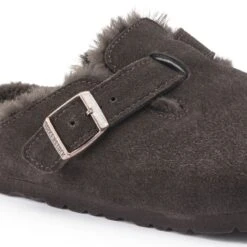 Birkenstock Boston Shearling Suede Leather -Trendy Steps Shop 1020529 detail 1