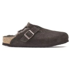 Birkenstock Boston Shearling Suede Leather -Trendy Steps Shop 1020529 side