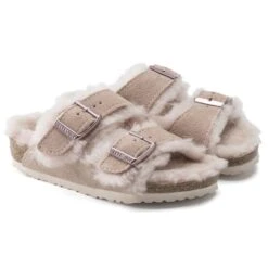 Birkenstock Arizona Shearling Kids Suede Leather -Trendy Steps Shop 1020580 pair
