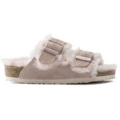 Birkenstock Arizona Shearling Kids Suede Leather -Trendy Steps Shop 1020580 side