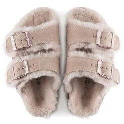 Birkenstock Arizona Shearling Kids Suede Leather -Trendy Steps Shop 1020580 top
