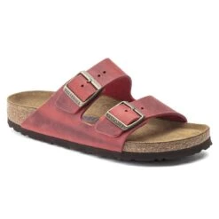 New Release 19 Birkenstock Arizona Oiled Leather Fire Red