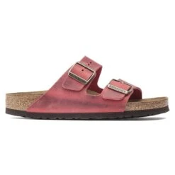 Birkenstock Arizona Oiled Leather Fire Red -Trendy Steps Shop 1020730 side