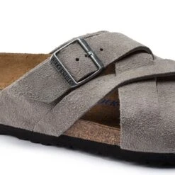 Birkenstock Lugano Suede Leather -Trendy Steps Shop 1020932 detail 1