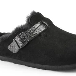 Birkenstock Boston Shearling Suede Leather -Trendy Steps Shop 1021009 detail 1