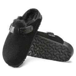 Birkenstock Boston Shearling Suede Leather -Trendy Steps Shop 1021009 sole