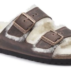 Birkenstock Arizona Shearling Oiled Leather -Trendy Steps Shop 1021049 detail 1