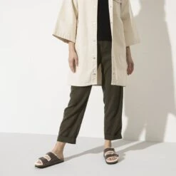 Birkenstock Arizona Shearling Oiled Leather -Trendy Steps Shop 1021049 f look f