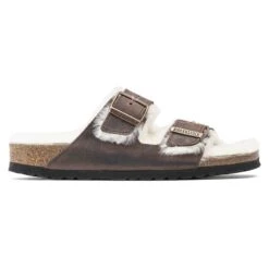 Birkenstock Arizona Shearling Oiled Leather -Trendy Steps Shop 1021049 side