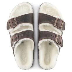 Birkenstock Arizona Shearling Oiled Leather -Trendy Steps Shop 1021049 top