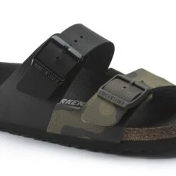 Birkenstock Arizona Split Birko-Flor Black/Desert Soil Camo Green 18 Birkenstock Arizona Split Birko-Flor Black/Desert Soil Camo Green -Trendy Steps Shop 1021131 detail 1