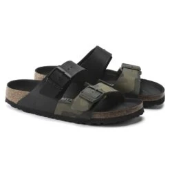 Birkenstock Arizona Split Birko-Flor Black/Desert Soil Camo Green 16 Birkenstock Arizona Split Birko-Flor Black/Desert Soil Camo Green -Trendy Steps Shop 1021131 pair