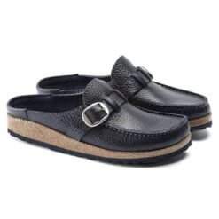 Birkenstock Buckley Grained Leather Navy -Trendy Steps Shop 1021228 pair