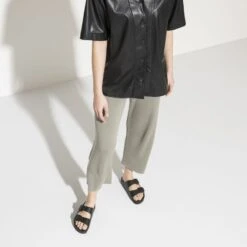 Birkenstock Arizona Natural Leather Black -Trendy Steps Shop 1021277 f look f