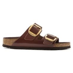Birkenstock Arizona Natural Leather Patent -Trendy Steps Shop 1021388 side