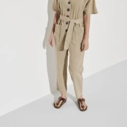 Birkenstock Gizeh Natural Leather Patent -Trendy Steps Shop 1021477 f look f