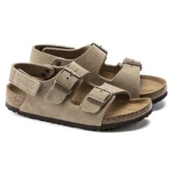 Birkenstock Milano HL Kids Suede Leather -Trendy Steps Shop 1021723 pair