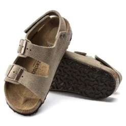 Birkenstock Milano HL Kids Suede Leather -Trendy Steps Shop 1021723 sole