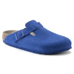 Birkenstock Boston Suede Leather Ultra Blue -Trendy Steps Shop 1022556 1