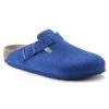 Birkenstock Boston Suede Leather Ultra Blue -Trendy Steps Shop 1022556
