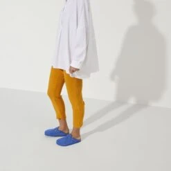 Birkenstock Boston Suede Leather Ultra Blue -Trendy Steps Shop 1022556 f look f