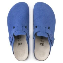 Birkenstock Boston Suede Leather Ultra Blue -Trendy Steps Shop 1022556 top