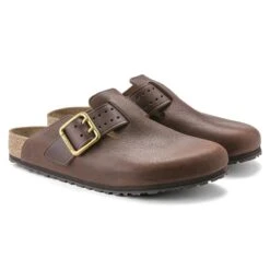 Birkenstock Boston Natural Leather -Trendy Steps Shop 1022589 pair