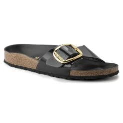 Birkenstock Madrid Natural Leather Patent