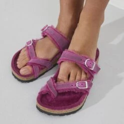 Birkenstock Mayari Shearling Oiled Leather -Trendy Steps Shop 1023199 detail 8